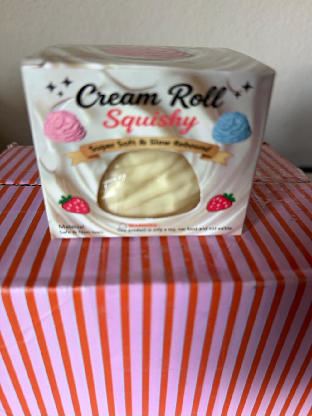 🩷🩷Cream Roll Squishy Stress Toy - Cream Color☁️☁️